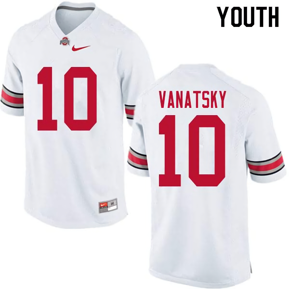 Danny Vanatsky Ohio State Buckeyes Youth NCAA #10 Nike White College Stitched Football Jersey SGJ6856JR